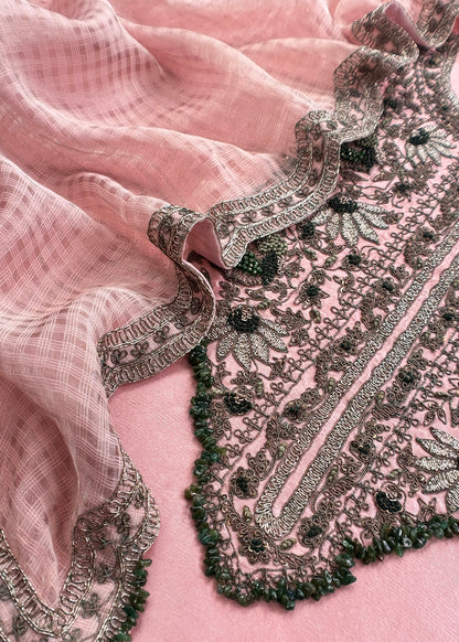 Premium quality raw silk suit for women

