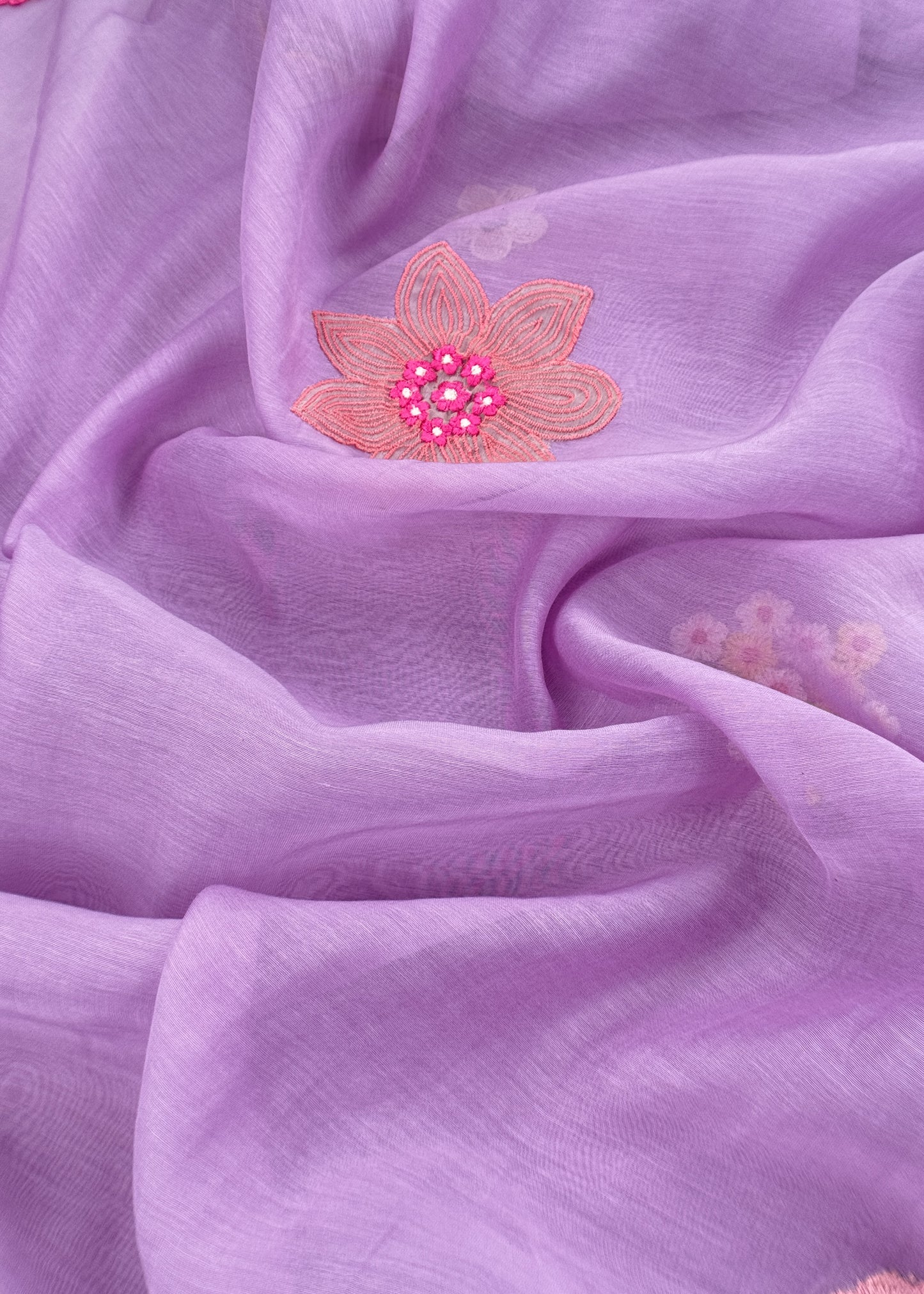 mulmul unstitched suit with dupatta

