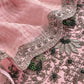 Pink Luxe Handloom Dupion Silk Kurta and Kora Silk Dupatta With Handwork