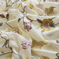 Mulmul suit set with floral appliqué work

