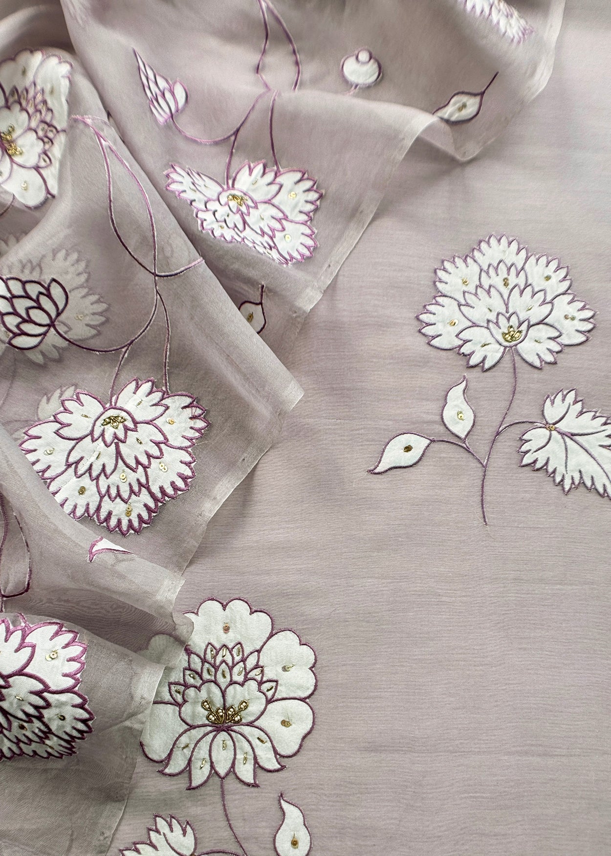 mulmul unstitched suit with dupatta


