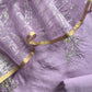 Sahiba 2025 Taffy Purple Handloom Desi Tussar Kurta With Zardosi Embroidery And Handwoven Tissue dupatta