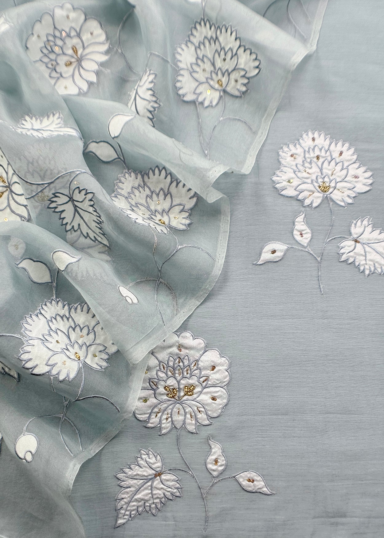 mulmul unstitched suit with dupatta


