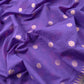 Purple Handloom Banarasi Suit With Paithani Weaving