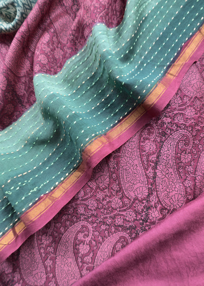 Maheshwari unstitched suit set at the best price

