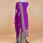 Traditional indian wedding wear tussar silk suit

