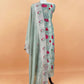 Sea Green Embroidery Tissue Silk Suit With Dupatta