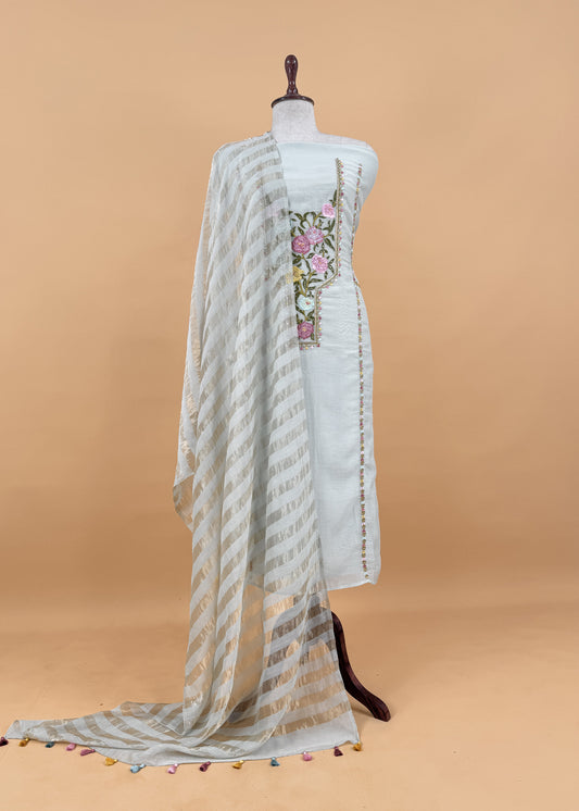 Summer wear suit pure mul cotton fabric

