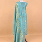 Traditional indian wedding wear tussar silk suit

