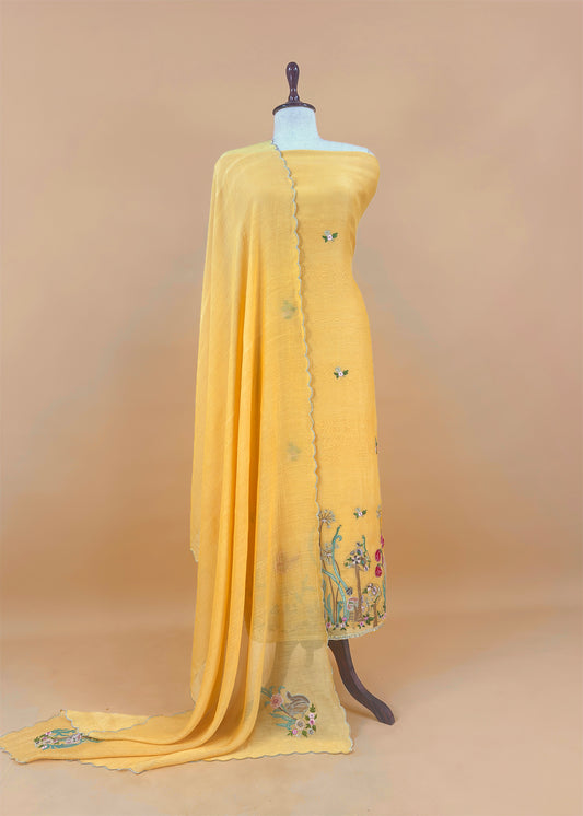 Summer wear suit pure mul cotton fabric

