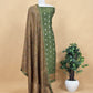 Orange Handloom Maheshwari Silk Unstitched Suit with Kalamkari Dupatta