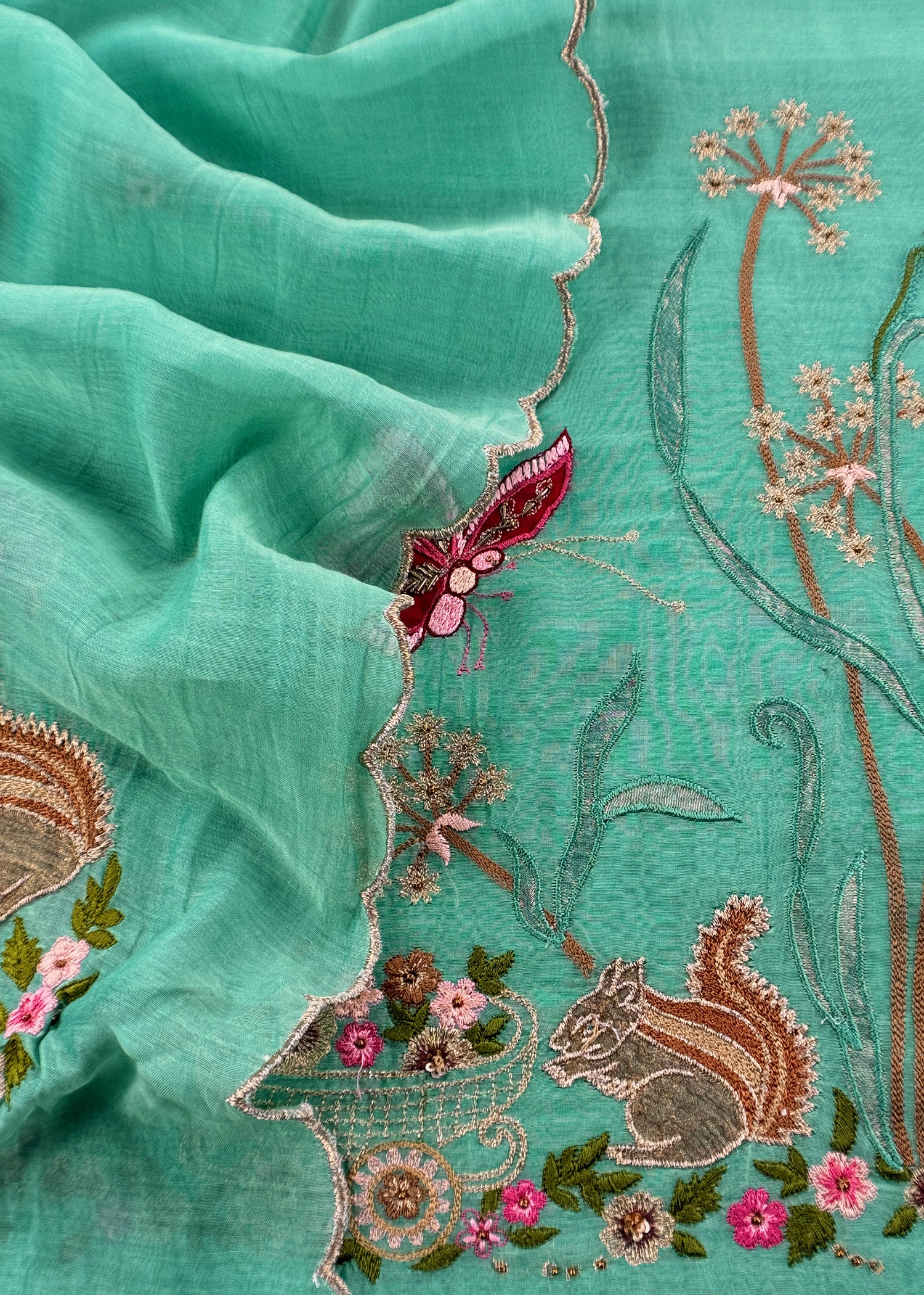 pure mul cotton suit fabric

