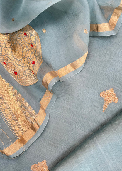 Indian ethnic wear kora silk suits for women

