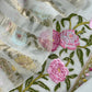 Soft Blue Pure Mulmul Kurta And Zari Panel Dupatta With Floral Embroidery