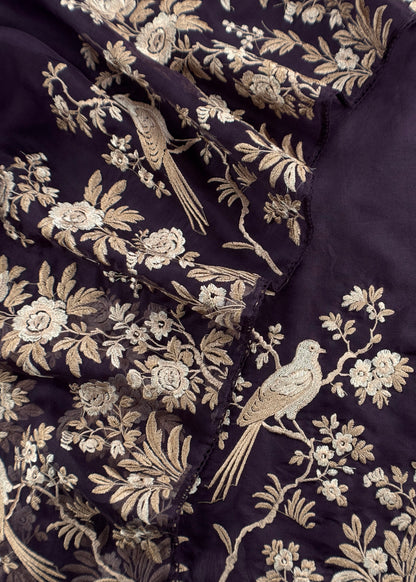 Kora silk suit for bridal trousseau

