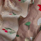 Coffee Brown Embroidery Tissue Silk Suit With Dupatta