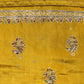 Yellow Pure Upada silk suit with chinon dupatta