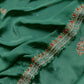 Green Pure Upada silk suit with chinon dupatta