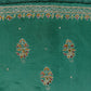 Green Pure Upada silk suit with chinon dupatta