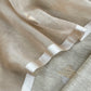 Beige Handloom Kadwa-Woven Linen Silk Suit with Kora Silk Dupatta