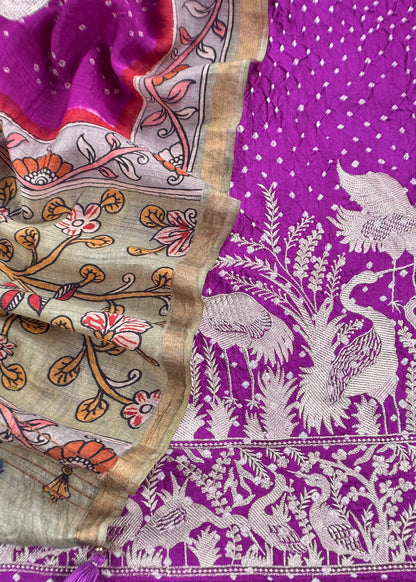 buy unstitched tussar suit set

