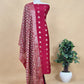 Royal Blue Banarasi Suit With Kalamkari Dupatta