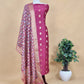 Royal Blue Banarasi Suit With Kalamkari Dupatta