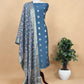 Royal Blue Banarasi Suit With Kalamkari Dupatta