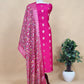 Royal Blue Banarasi Suit With Kalamkari Dupatta
