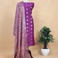 Royal Blue Banarasi Suit With Kalamkari Dupatta