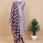 Tissue silk suit in zardosi and dabka handwork

