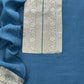 Premium quality silk unstitched suit with organza dupatta

