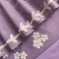 Purple Jamdani Weaved Unstitched Suit In Chanderi