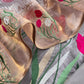 Tissue silk unstitched suit with dupatta

