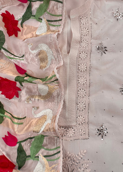 Organza Silk Suit For Bridal Trousseau


