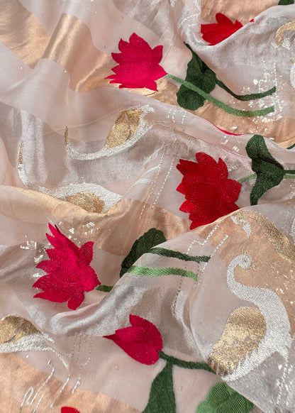 Organza Silk Suit For Bridal Trousseau

