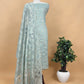 Grey Cutwork Tissue Silk Suit With Dupatta
