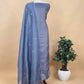 Blue Handloom Tissue Silk Suit with Pitta Handwork