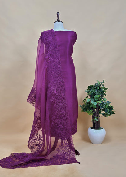 organza suit for the trousseau collection

