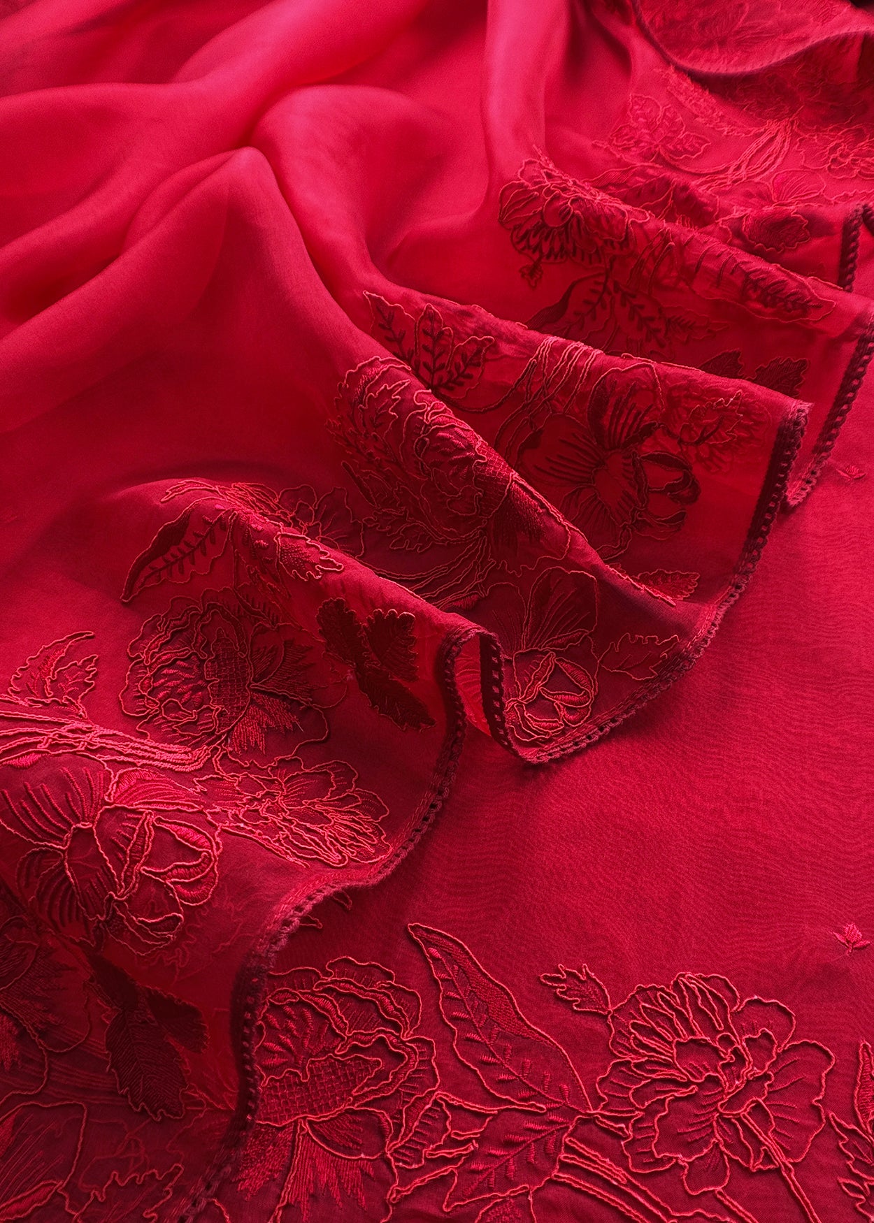 Premium quality kora silk unstitched suit with dupatta

