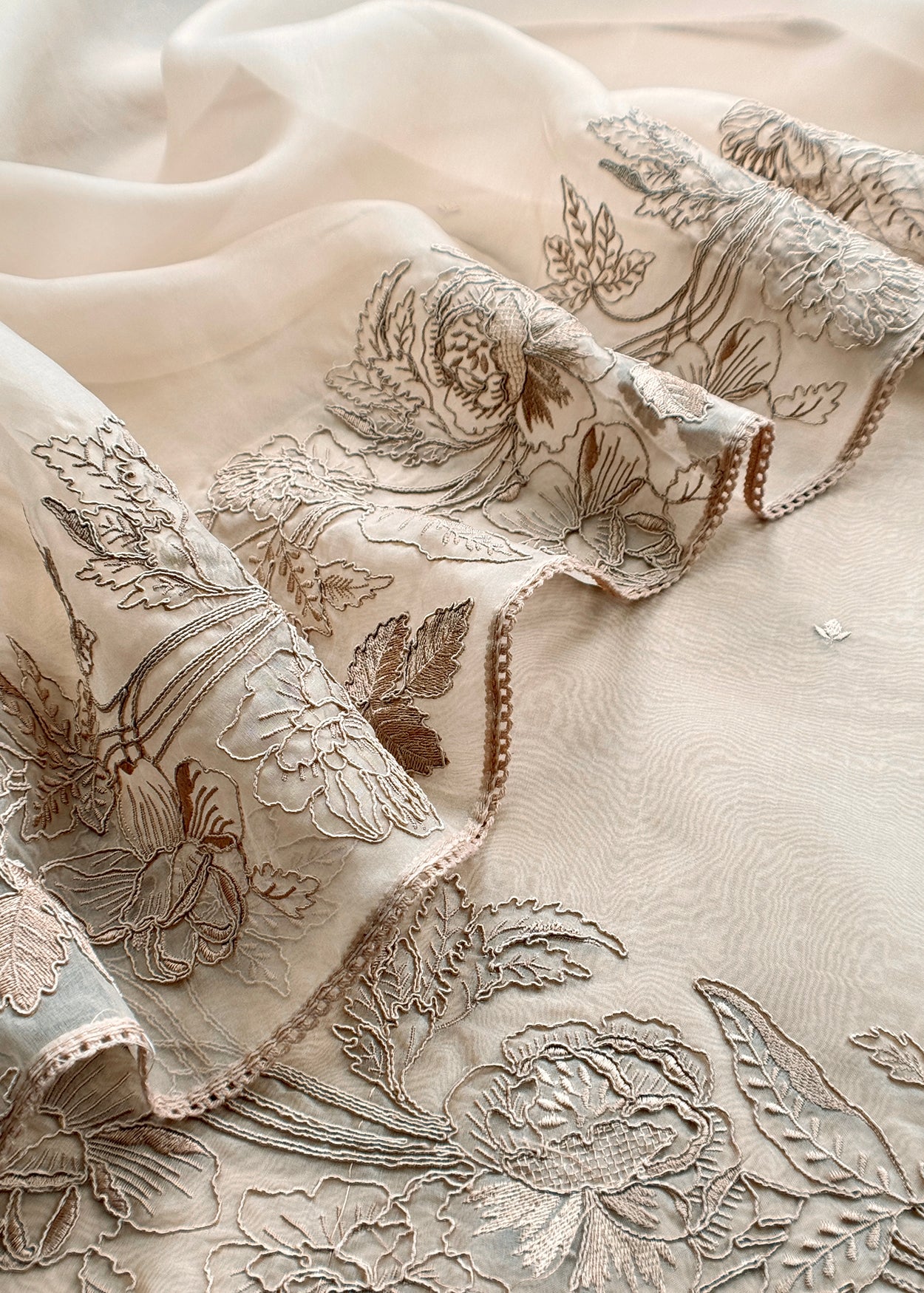 Kora silk suit for bridal trousseau

