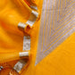 Premium quality silk unstitched suit with organza dupatta

