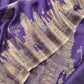 Purple Premium Kani Silk Suit With Kani Zari Weaving