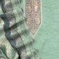 Green Handwoven Kani Zari Silk Unstitched Suit