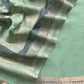 Green Handwoven Kani Zari Silk Unstitched Suit