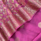 Pink Banarasi Suit With Kalamkari Dupatta