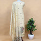 Linen Chanderi Unstitched Suit With Pichwai Jamdani Weaving