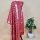 Black Banarasi Chanderi Silk Suit In Zari Work