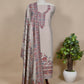 Grey Handloom Pashmina Suit With Kani Weaving