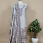 Grey Handloom Pashmina Suit With Kani Weaving